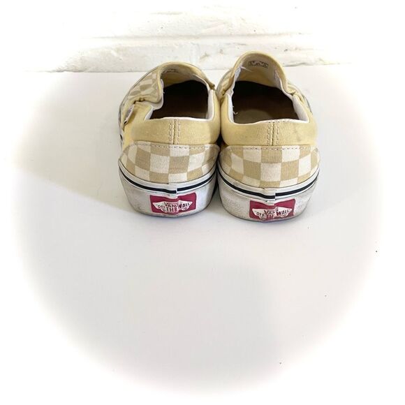🚨4/$25 VANS Yellow Checker Board Slip-Ons Size 5 - Picture 5 of 8